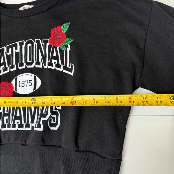 Garage Women’s Cropped Sweatshirt size L - Picture 7 of 8